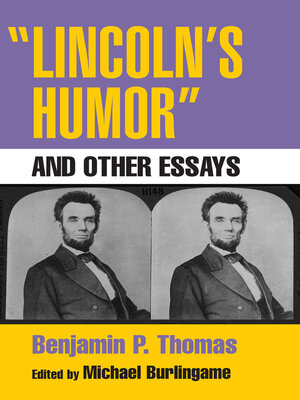 cover image of "Lincoln's Humor" and Other Essays